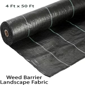 lot 143 image: Astirna 4 Ft x 50 Ft Weed Barrier Landscape Fabric Roll