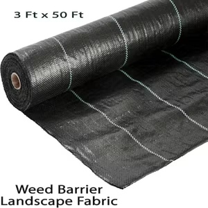 lot 144 image: Ashman 3x50 Ft Weed Barrier Landscape Fabric Roll