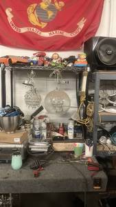 lot 161 image: ted - Assorted Household and Garage Items, Toys, Lamps, Remotes, Kitchenware and Toys Collection