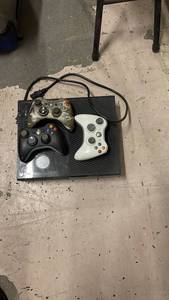 lot 169 image: Xbox 360 Console with 3 Wireless Controllers