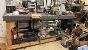 lot 171 image: Heavy Duty Workbench Carpet Top Contents NOT Included