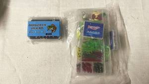 lot 180 image: Fishing Lure and Jig Head Set with Storage Boxes