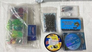 lot 181 image: Fishing Tackle Lot Including Lures, Jig Heads, Hooks, and Fishing Line