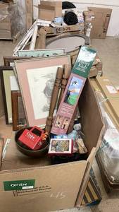 lot 185 image: Large Assorted Estate and Household Item Pallet including Decor, Tools, and Hardware