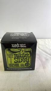 lot 240 image: Box of Ernie Ball Regular Slinky Electric Guitar Strings 10-46