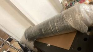 lot 252 image: Very Large Roll of Black Felt 60 Width Length Unknown