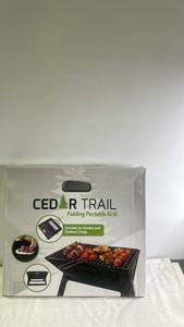 lot 254 image: Cedar Trail Folding Portable Grill Sealed in Box