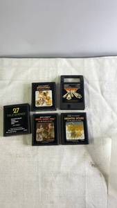 lot 267 image: Set of 5 Vintage Atari 2600 Game Cartridges Including Tele-Games and Haunted House