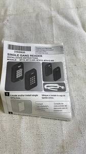 lot 268 image: aptiQ Single Gang Reader MT15 in Box with Installation Instructions