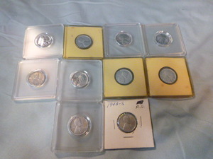 lot 12 image: 10 1943 Steel U.S. Pennies