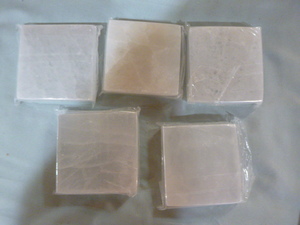lot 31 image: 5 Selenite Squares
