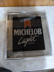 lot 69 image: Michelob Light Mirrored Sign