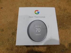 lot 37 image: Google Nest Thermostat - Smart Programmable Wi-Fi Thermostat - Charcoal