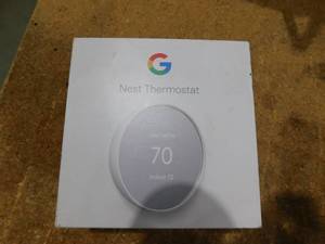 lot 38 image: Google Nest Thermostat - Smart Programmable Wi-Fi Thermostat - Snow