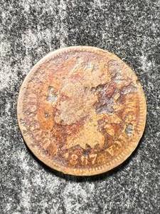 lot 12 image: 1867 US INDIAN HEAD CENT