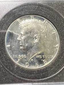 lot 15 image: 1968-S US PROOF KENNEDY HALF DOLLAR IN CASE