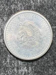 lot 30 image: 14TH TROY OZ .999 FINE SILVER AZTEC ROUND