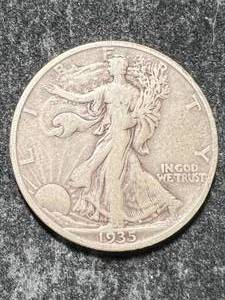 lot 65 image: 1935-S US WALKING LIBERTY HALF DOLLAR