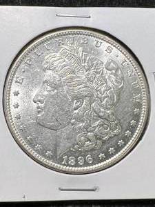 lot 72 image: 1896 US MORGAN SILVER DOLLAR