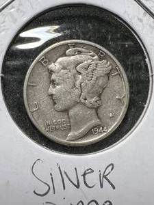 lot 76 image: 1944 US MERCURY DIME