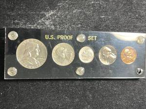 lot 80 image: 1959 US PROOF SET IN HARDCOVER CASE