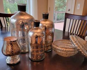 lot 114 image: Uttermost Shimmering Mercury Glass Inspired Dcor Collection