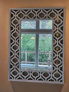 lot 78 image: Modern Silver Contemporary Bohemian Hall Mirror