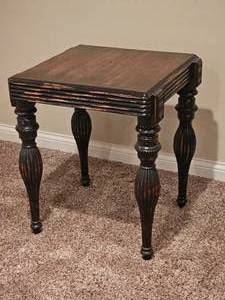 lot 15 image: Rustic Uttermost Side Table