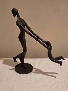 lot 109 image: Modern Abstract Parent & Child Sculpture