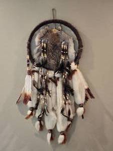 lot 331 image: Fur & Feather Decor Dream Catcher Wall Hanging