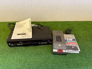 lot 28 image: Toshiba DVDVCR Player, Taper Rewinder & Tape Cleaner
