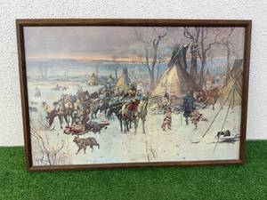 lot 45 image: Native American Artwork 23 x 34