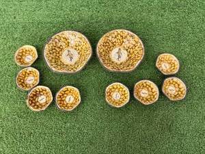 lot 103 image: Vintage Planters Mr. Peanut Tin Bowl Sets