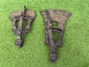 lot 117 image: Vintage Case Iron Grain Drill Seeder Adjusters - IH