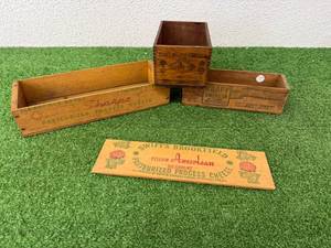 lot 163 image: Wood Shipping Boxes