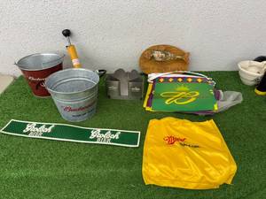 lot 166 image: Beer Items - Tap, Buckets, Banner & Other