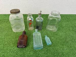 lot 219 image: Vintage Glass Bottles