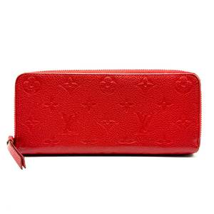 Louis Vuitton Red Monogram Empreinte Zippy Wallet; Pre-Owned Retail $1,490