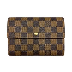 lot 20E image: Louis Vuitton Damier Ebene Canvas French Wallet Pre-Owned Retail $800