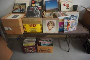 lot 9 image: 11 Boxes of Vintage Vinyl LPs By Assorted Artists