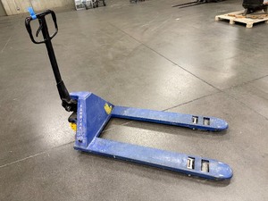 lot 61 image: Blue Handjack55 Pallet Jack