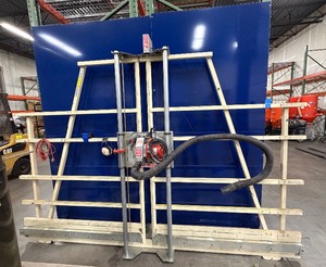 lot 15 image: Sheet Board Cutting Machine Panel Saw Model H5, approx 121 w x 88