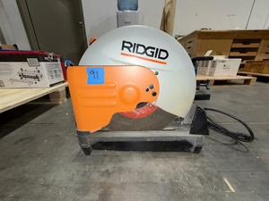 lot 91 image: Ridgid 14 Abrasive Cut-off saw R4141, Powers up