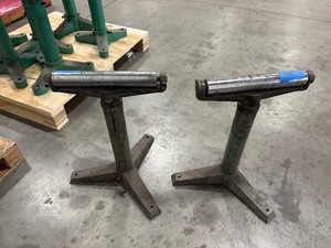 lot 148 image: (2) Flat-head Roller Stands