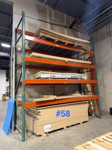 lot 58 image: Pallet racking 150L x 48D x 166H