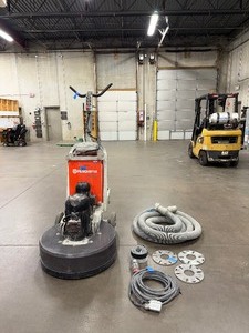 lot 10A image: Husqvarna PG820 Planetary floor grinder  polisher with 32 inch grinding width