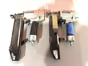 lot 140 image: Hitachi 16-Ga. 716 Standard Crown Stapler, Metabo HPT 16-Ga. 1 Wide Crown Stapler Pneumatic