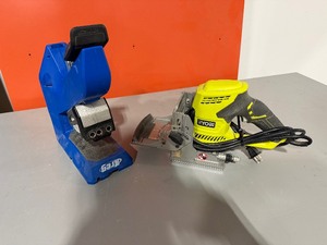 lot 166 image: RYOBI 4 Biscuit Joiner JM83. Kreg Jig