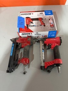 lot 167 image: (2) Arrow PT50 Oil-Free Pneumatic Staple Guns