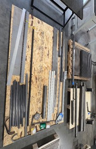 lot 161 image: (3) pallets of metal pieces